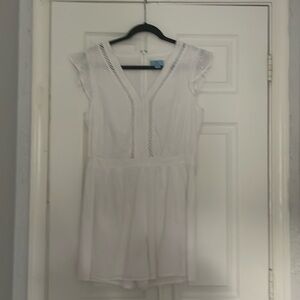 White CeCe romper.